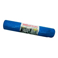 Мешки для мусора 200 л, с завязками, синие, в рулоне 5 шт., ПВД, 45 мкм, 1100х850 мм, Концепция Быта Vitalux, 604934 в Красноярске