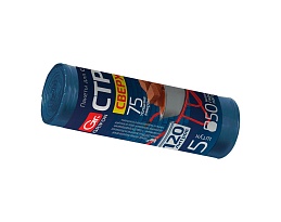 Мешки для мусора 120 л, трехслойные, синие, в рулоне 5 шт., ПВД, 75 мкм, 1100х700 мм, GRIFON PROFF СТРОЙКА, 101-521 в Красноярске