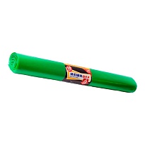 Мешки для мусора 180 л, зеленые, в рулоне 10 шт., ПВД, 50 мкм, 1100х900 мм, МЕШКОFF, 4458 в Красноярске