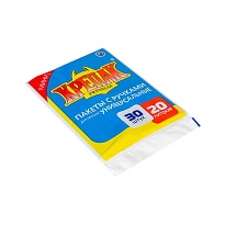 Мешки для мусора 20 л, с ручками, черные, в пачке 20 шт., ПНД, 10 мкм, 550х440 мм, Крепак, 4607075710023 в Красноярске